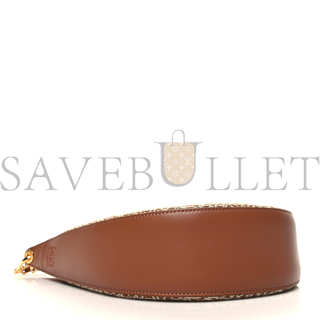 LOEWE JACQUARD ANAGRAM CALFSKIN LUNA BAG TAN PECAN (26*17*8cm) LOEWE JACQUARD ANAGRAM CALFSKIN LUNA BAG TAN PECAN (26*17*8cm)