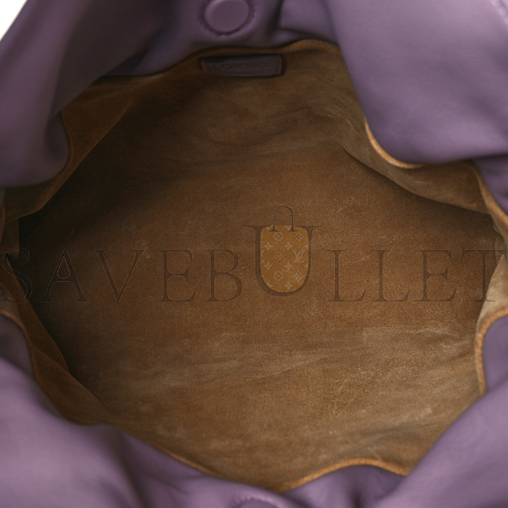 LOEWE NAPPA FLAMENCO KNOT CLUTCH PALE AUBERGINE GLAZE (22*18*7cm) LOEWE NAPPA FLAMENCO KNOT CLUTCH PALE AUBERGINE GLAZE (22*18*7cm)
