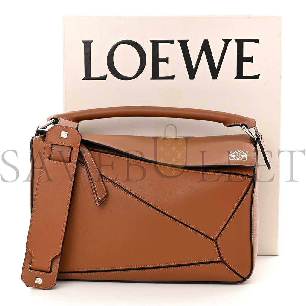 LOEWE CALFSKIN MEDIUM PUZZLE BAG TAN (28*18*12cm) LOEWE CALFSKIN MEDIUM PUZZLE BAG TAN (28*18*12cm)