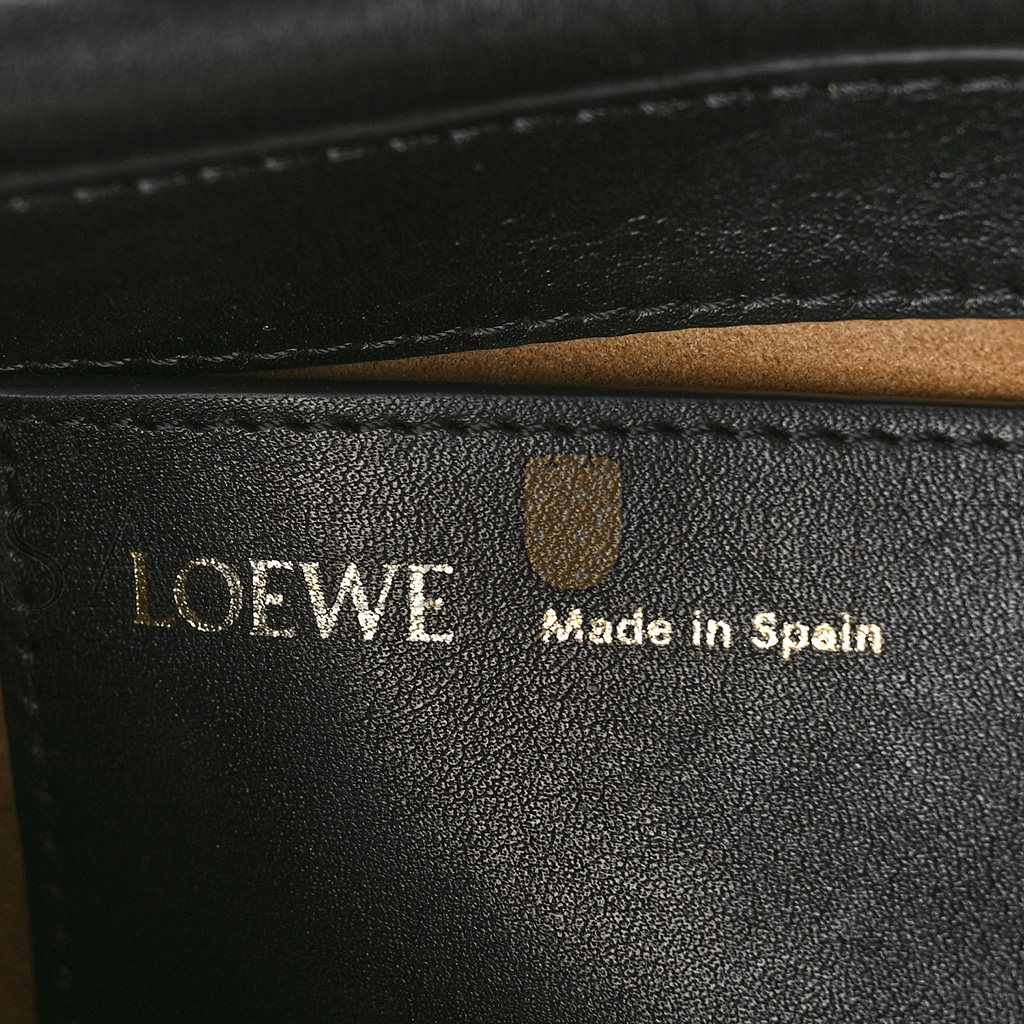 LOEWE SHINY NAPPA CALFSKIN PASEO SATCHEL BLACK (27*18*6cm) LOEWE SHINY NAPPA CALFSKIN PASEO SATCHEL BLACK (27*18*6cm)