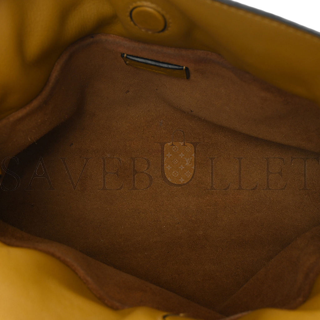 LOEWE CALFSKIN MINI FLAMENCO KNOT CLUTCH OCHRE (22*19*7cm) LOEWE CALFSKIN MINI FLAMENCO KNOT CLUTCH OCHRE (22*19*7cm)