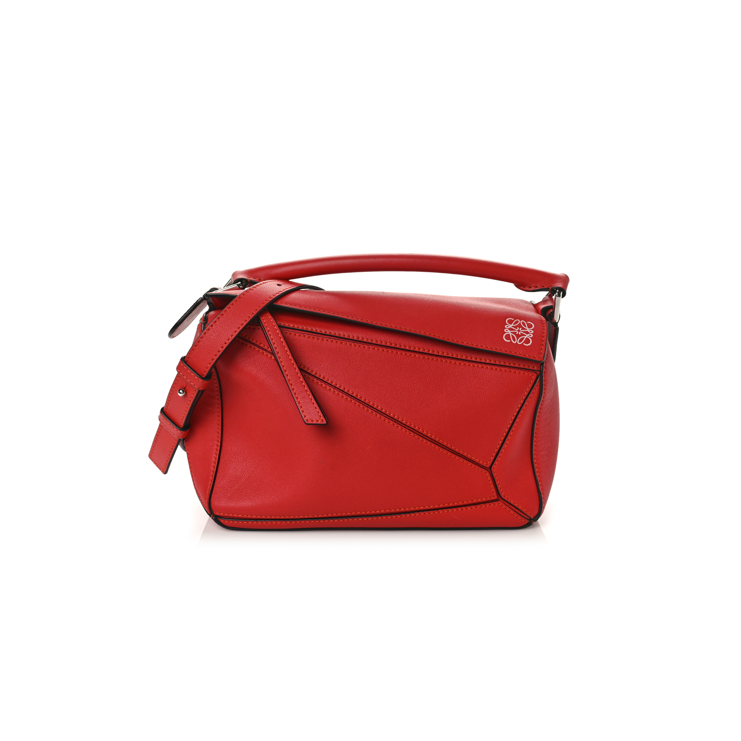 LOEWE CALFSKIN SMALL PUZZLE BAG SCARLET (24*16.5*10.5cm) LOEWE CALFSKIN SMALL PUZZLE BAG SCARLET (24*16.5*10.5cm)