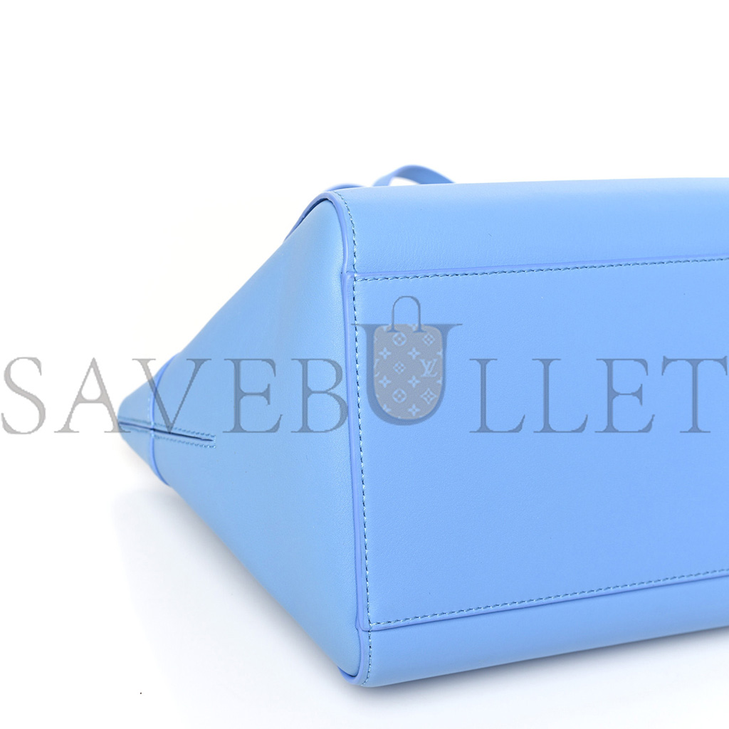 LOEWE CALFSKIN SMALL HAMMOCK NUGGET SHOULDER BAG CELESTINE BLUE (23*20*18cm) LOEWE CALFSKIN SMALL HAMMOCK NUGGET SHOULDER BAG CELESTINE BLUE (23*20*18cm)