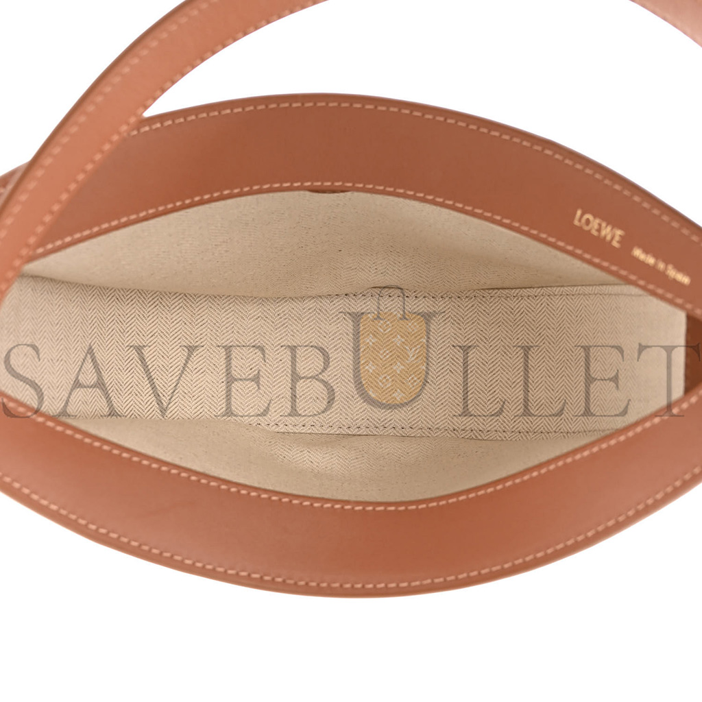 LOEWE JACQUARD ANAGRAM CALFSKIN SMALL LUNA BAG TAN PECAN (23*18*6cm) LOEWE JACQUARD ANAGRAM CALFSKIN SMALL LUNA BAG TAN PECAN (23*18*6cm)