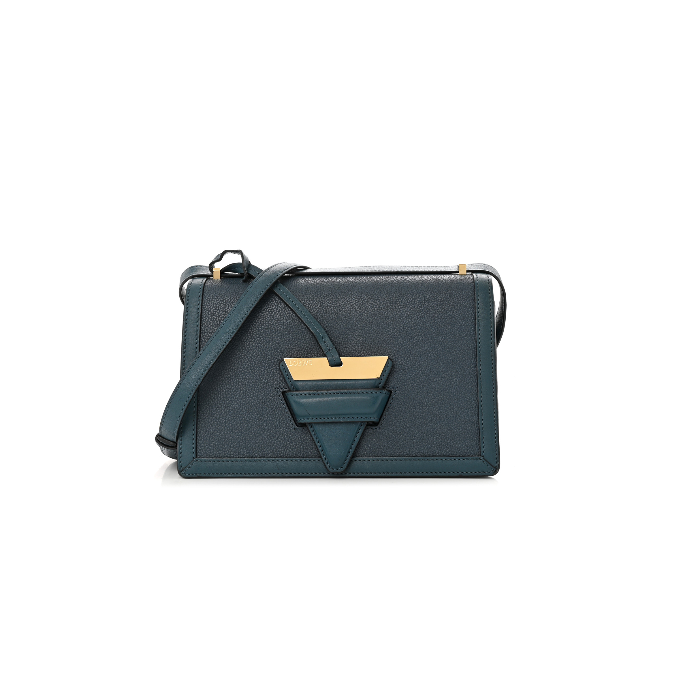 LOEWE GRAINED CALFSKIN MEDIUM BARCELONA SHOULDER BAG INDIGO (23*15*8cm) LOEWE GRAINED CALFSKIN MEDIUM BARCELONA SHOULDER BAG INDIGO (23*15*8cm)
