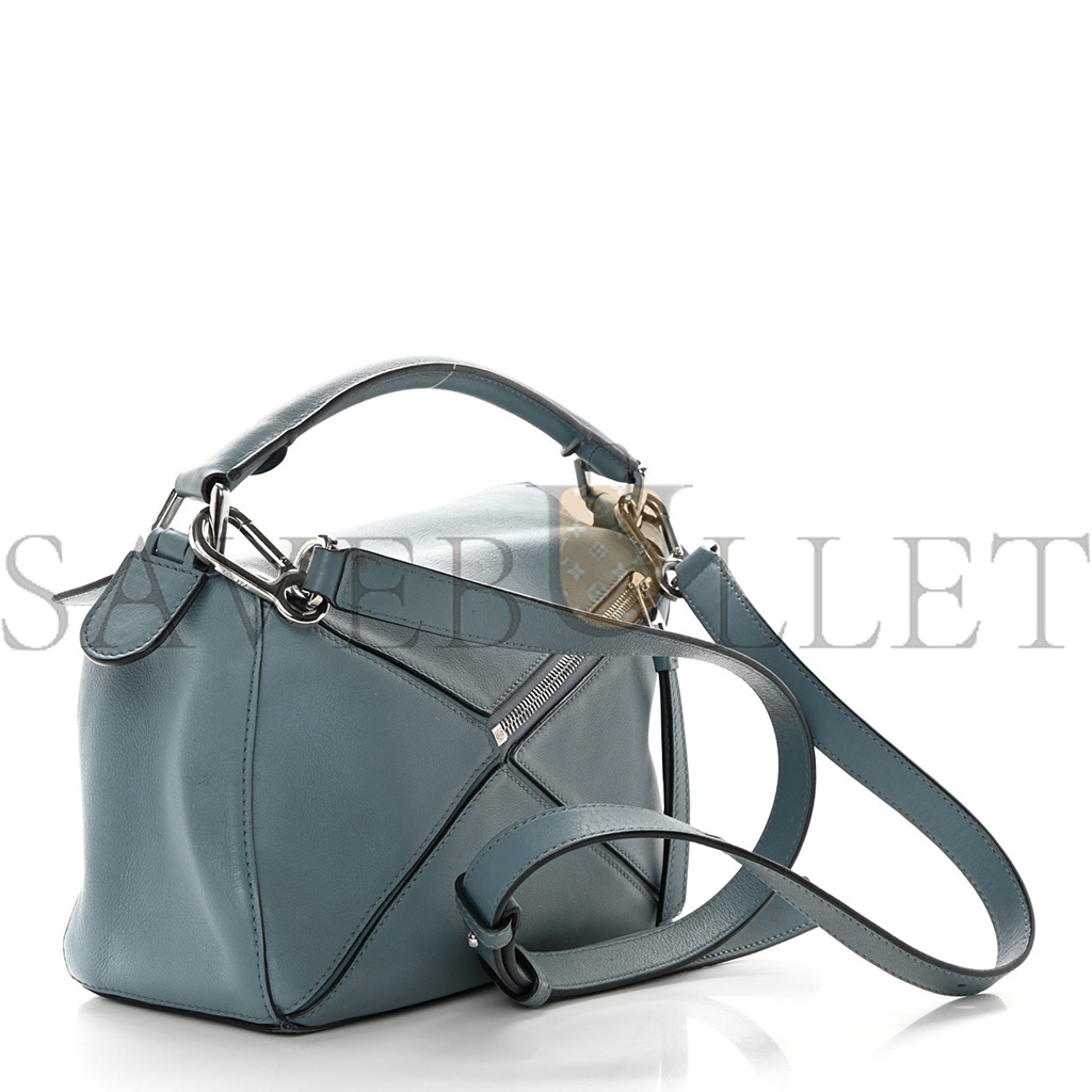 LOEWE CALFSKIN SMALL PUZZLE BAG STONE BLUE (24*16.5*10.5cm) LOEWE CALFSKIN SMALL PUZZLE BAG STONE BLUE (24*16.5*10.5cm)