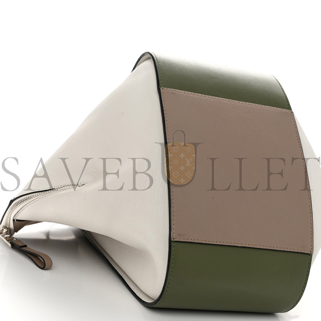 LOEWE CALFSKIN SMALL HAMMOCK SHOULDER BAG AVOCADO GREEN SAND (30*25*13.5cm) LOEWE CALFSKIN SMALL HAMMOCK SHOULDER BAG AVOCADO GREEN SAND (30*25*13.5cm)