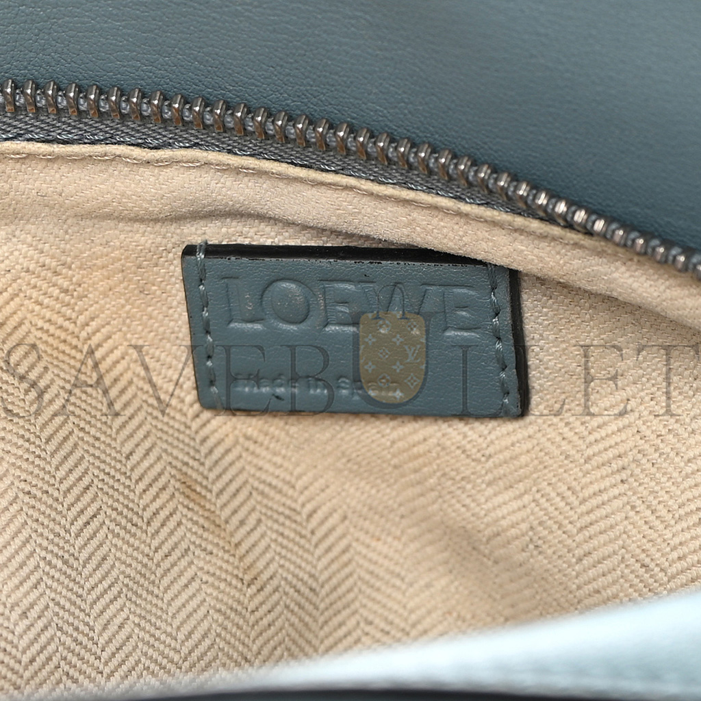 LOEWE CALFSKIN SMALL PUZZLE BAG STONE BLUE (24*16.5*10.5cm) LOEWE CALFSKIN SMALL PUZZLE BAG STONE BLUE (24*16.5*10.5cm)