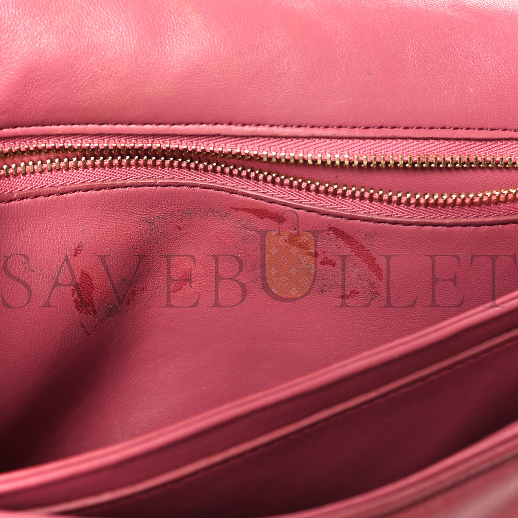 LOEWE LAMBSKIN GOYA PUFFER BAG PLUMROSE (23*18*10cm) LOEWE LAMBSKIN GOYA PUFFER BAG PLUMROSE (23*18*10cm)