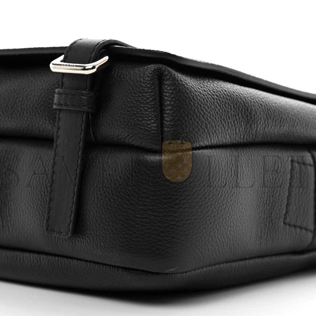 LOEWE SOFT GRAINED CALFSKIN XS MILITARY MESSENGER BAG BLACK (23*18*9cm) LOEWE SOFT GRAINED CALFSKIN XS MILITARY MESSENGER BAG BLACK (23*18*9cm)