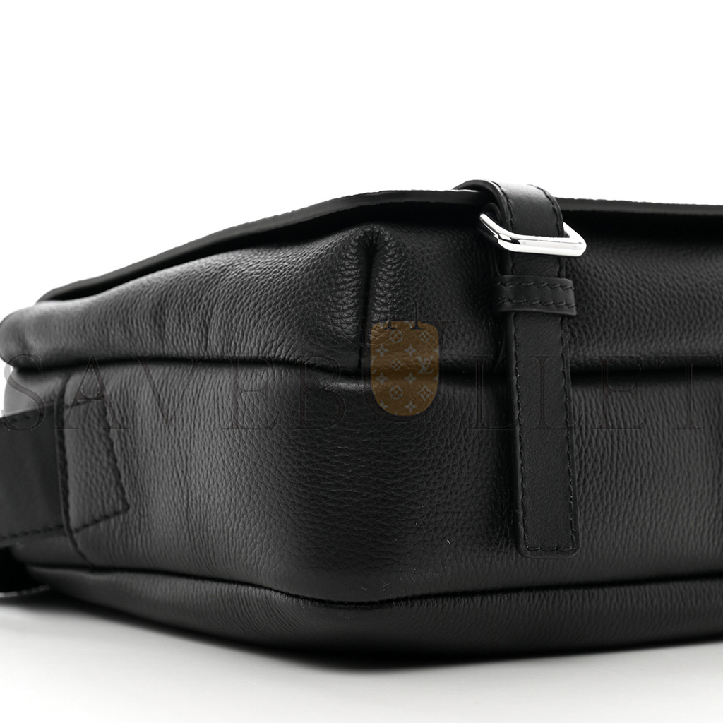 LOEWE SOFT GRAINED CALFSKIN XS MILITARY MESSENGER BAG BLACK (23*18*9cm) LOEWE SOFT GRAINED CALFSKIN XS MILITARY MESSENGER BAG BLACK (23*18*9cm)