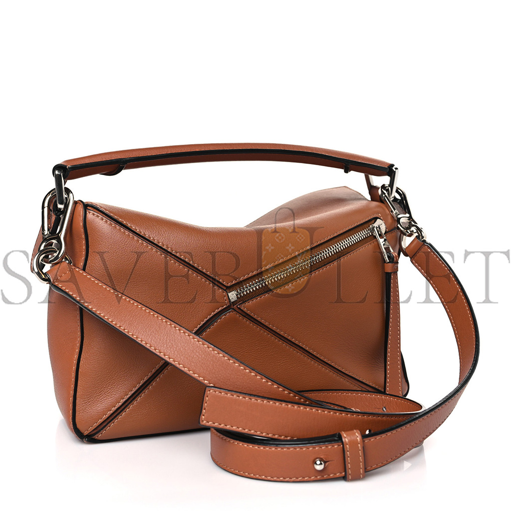 LOEWE CALFSKIN SMALL PUZZLE BAG TAN (24*16.5*10.5cm) LOEWE CALFSKIN SMALL PUZZLE BAG TAN (24*16.5*10.5cm)