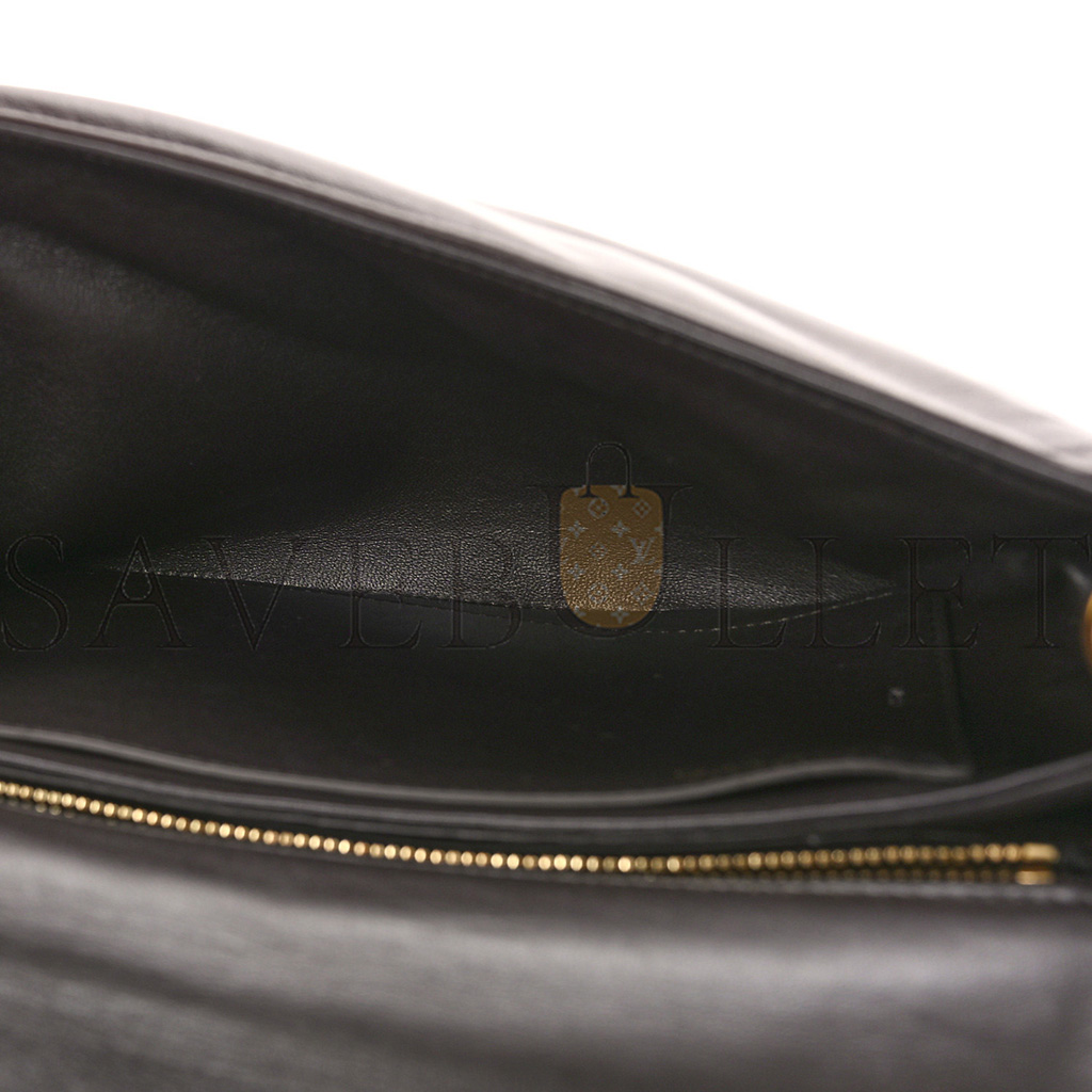LOEWE LAMBSKIN GOYA PUFFER BAG DARK CHOCOLATE (23*17*8cm) LOEWE LAMBSKIN GOYA PUFFER BAG DARK CHOCOLATE (23*17*8cm)