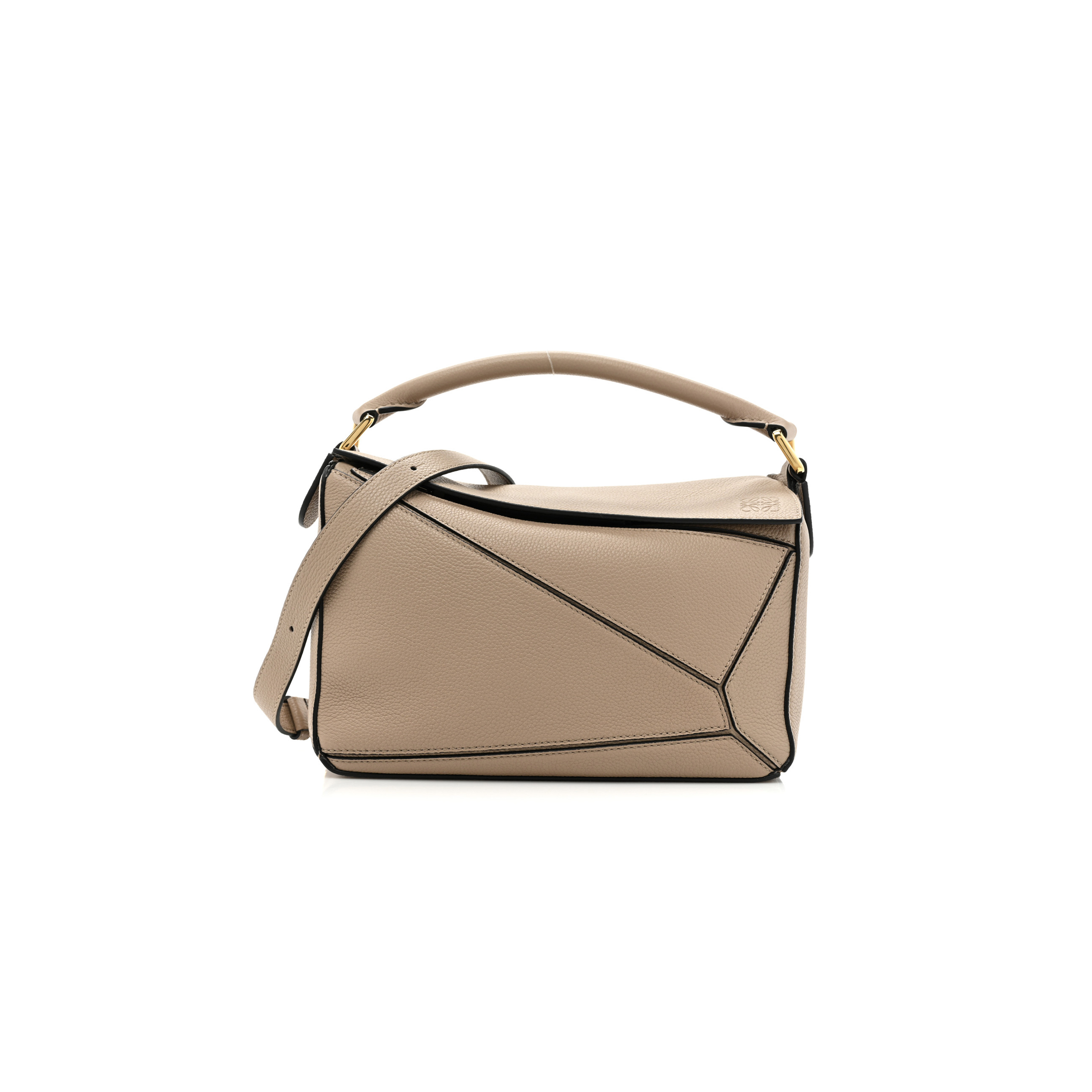 LOEWE GRAINED CALFSKIN SMALL PUZZLE BAG SAND (24*16.5*10.5cm) LOEWE GRAINED CALFSKIN SMALL PUZZLE BAG SAND (24*16.5*10.5cm)