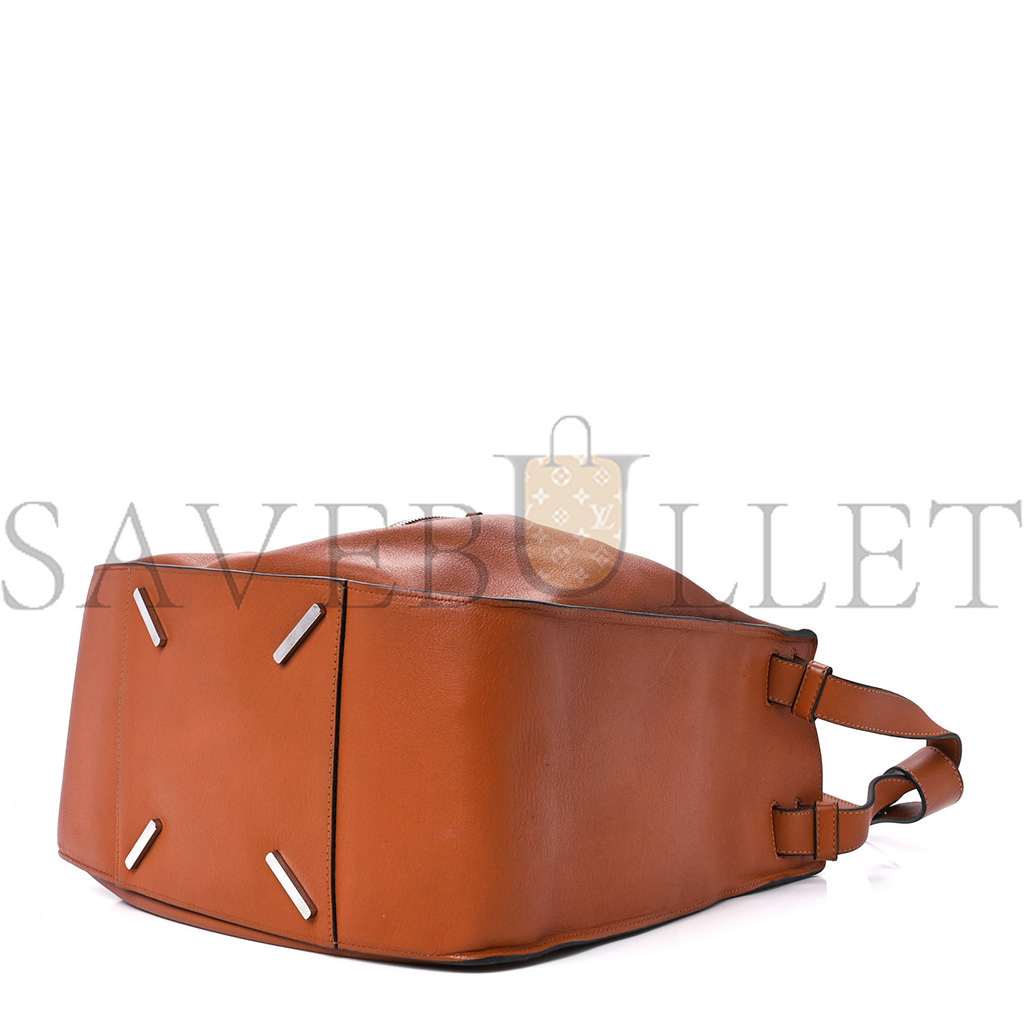 LOEWE CALFSKIN MEDIUM HAMMOCK SHOULDER BAG TAN (34*28*17cm) LOEWE CALFSKIN MEDIUM HAMMOCK SHOULDER BAG TAN (34*28*17cm)