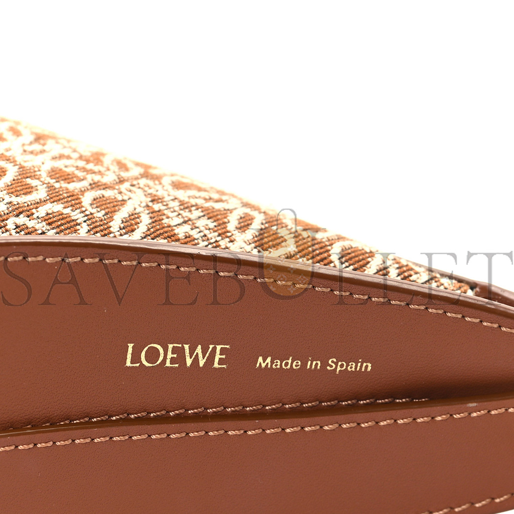 LOEWE JACQUARD ANAGRAM CLALFSKIN LUNA BAG TAN (26*17*8cm) LOEWE JACQUARD ANAGRAM CLALFSKIN LUNA BAG TAN (26*17*8cm)