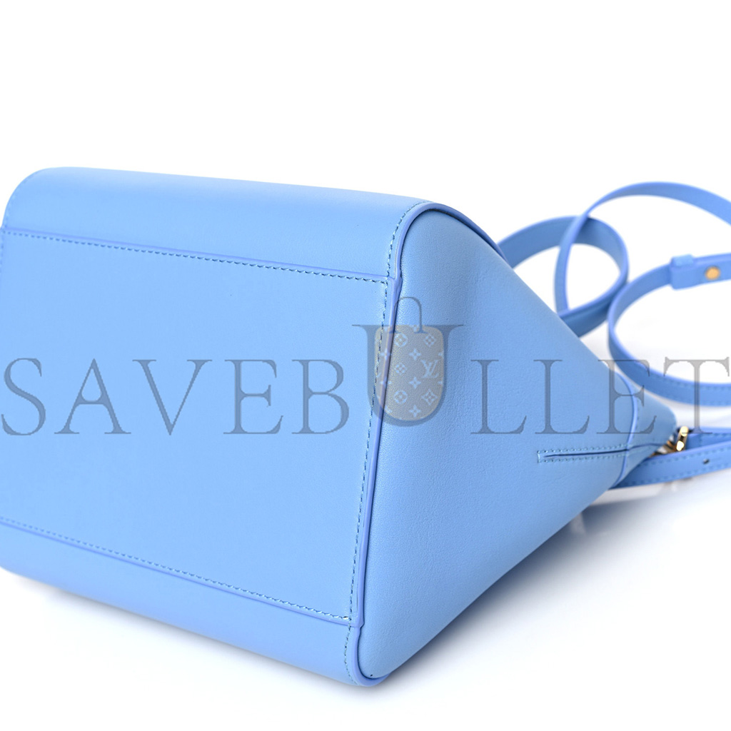 LOEWE CALFSKIN SMALL HAMMOCK NUGGET SHOULDER BAG CELESTINE BLUE (23*20*18cm) LOEWE CALFSKIN SMALL HAMMOCK NUGGET SHOULDER BAG CELESTINE BLUE (23*20*18cm)