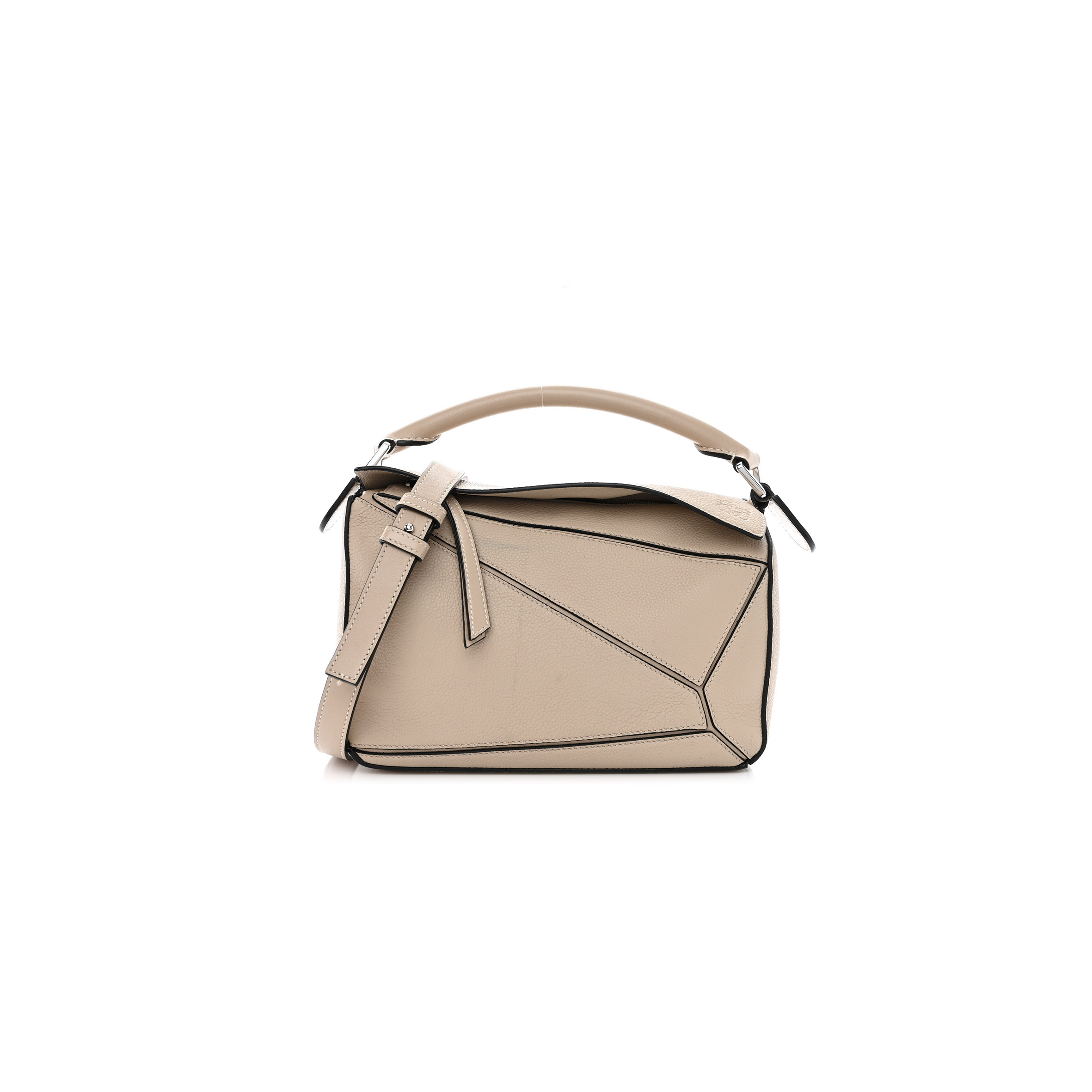 LOEWE GRAINED CALFSKIN SMALL PUZZLE BAG SAND (24*16.5*10.5cm) LOEWE GRAINED CALFSKIN SMALL PUZZLE BAG SAND (24*16.5*10.5cm)