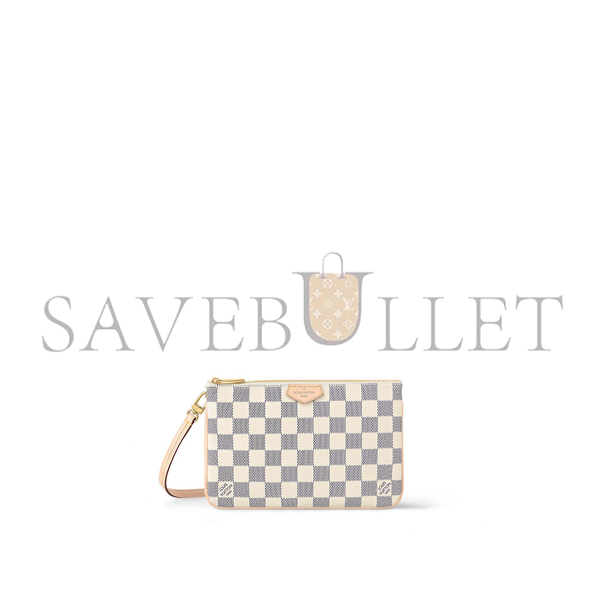 LOUIS VUITTON DOUBLE ZIP POCHETTE N60460 (20*12.5*3cm) LOUIS VUITTON DOUBLE ZIP POCHETTE N60460 (20*12.5*3cm)
