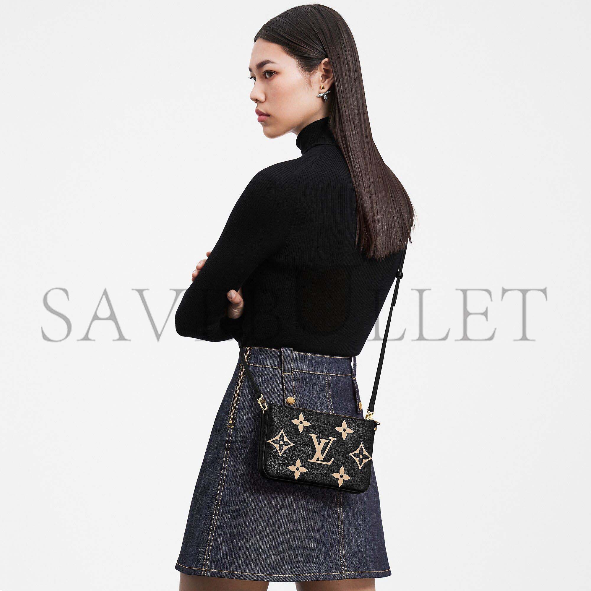 LOUIS VUITTON DOUBLE ZIP POCHETTE M80732 (20*12.5*3cm) LOUIS VUITTON DOUBLE ZIP POCHETTE M80732 (20*12.5*3cm)