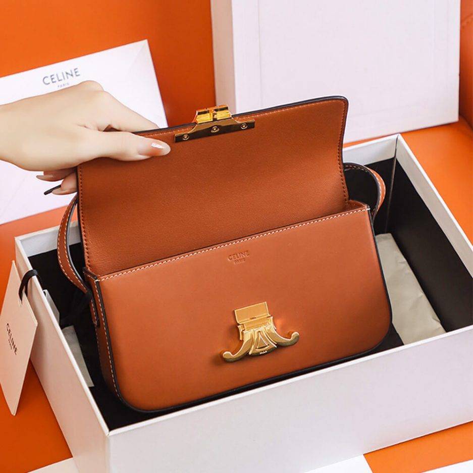 CELINE TRIOMPHE SHOULDER BAG 194143BFN.04LU (20*10*4cm) CELINE TRIOMPHE SHOULDER BAG 194143BFN.04LU (20*10*4cm)