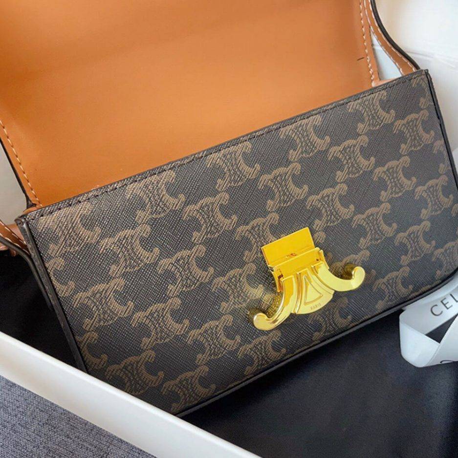 CELINE TRIOMPHE SHOULDER BAG 194142CUZ.04LU (20*10*4cm) CELINE TRIOMPHE SHOULDER BAG 194142CUZ.04LU (20*10*4cm)