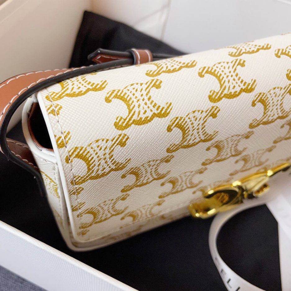 CELINE TRIOMPHE SHOULDER BAG 194142CUZ.01BC (20cm*10cm*4cm) CELINE TRIOMPHE SHOULDER BAG 194142CUZ.01BC (20cm*10cm*4cm)