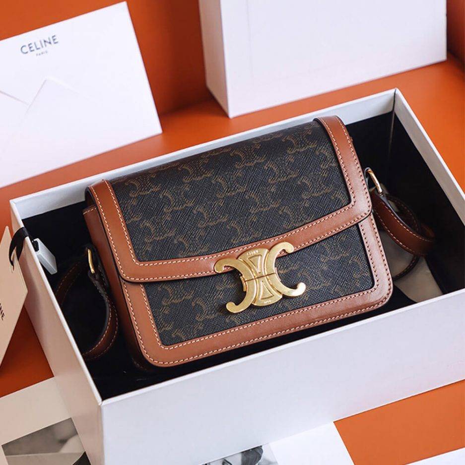 CELINE TEEN TRIOMPHE BAG 188882BZ4.04LU (18.5*14*6cm) CELINE TEEN TRIOMPHE BAG 188882BZ4.04LU (18.5*14*6cm)