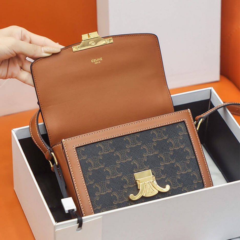CELINE TEEN TRIOMPHE BAG 188882BZ4.04LU (18.5*14*6cm) CELINE TEEN TRIOMPHE BAG 188882BZ4.04LU (18.5*14*6cm)