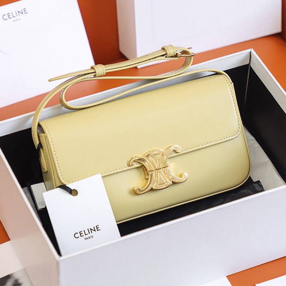 CELINE TRIOMPHE SHOULDER BAG 194143BF4.11PA (20*10*4cm) CELINE TRIOMPHE SHOULDER BAG 194143BF4.11PA (20*10*4cm)