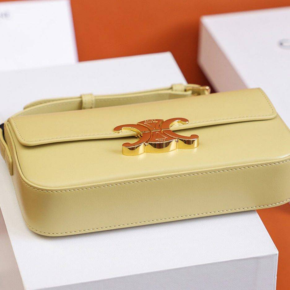 CELINE TRIOMPHE SHOULDER BAG 194143BF4.11PA (20*10*4cm) CELINE TRIOMPHE SHOULDER BAG 194143BF4.11PA (20*10*4cm)