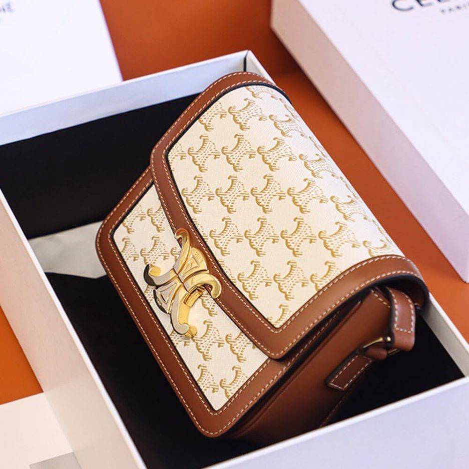 CELINE TEEN TRIOMPHE BAG 188882BZ4.01BC (18.5*14*6cm) CELINE TEEN TRIOMPHE BAG 188882BZ4.01BC (18.5*14*6cm)