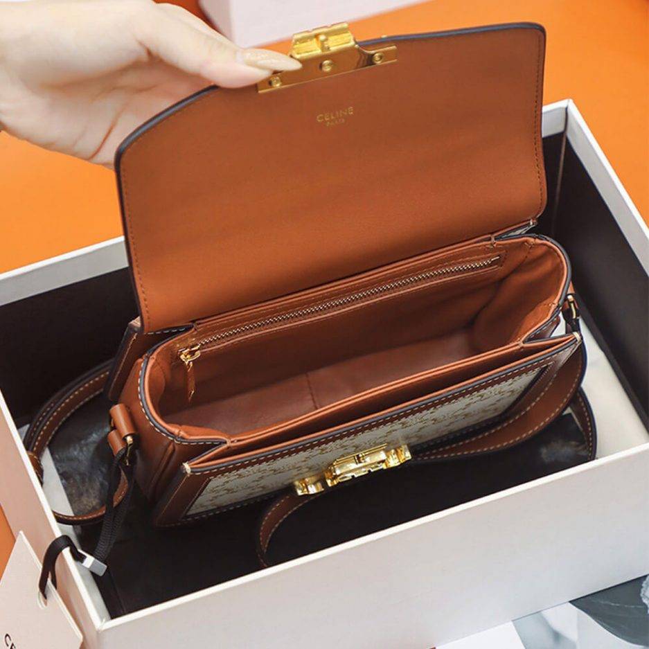 CELINE TEEN TRIOMPHE BAG 188882BZ4.01BC (18.5*14*6cm) CELINE TEEN TRIOMPHE BAG 188882BZ4.01BC (18.5*14*6cm)