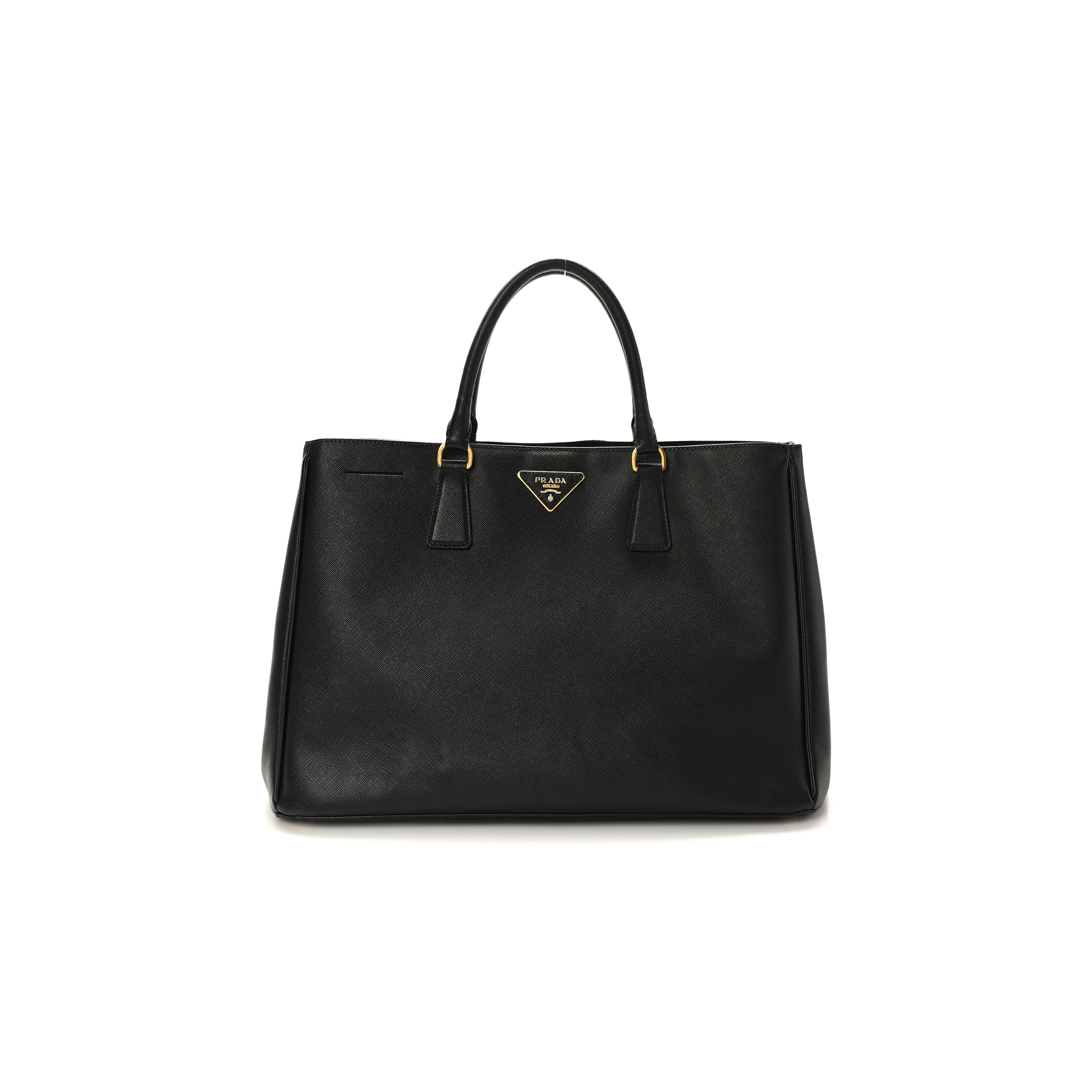 PRADA SAFFIANO LARGE GALLERIA DOUBLE ZIP TOTE BLACK (36*27*15cm) PRADA SAFFIANO LARGE GALLERIA DOUBLE ZIP TOTE BLACK (36*27*15cm)