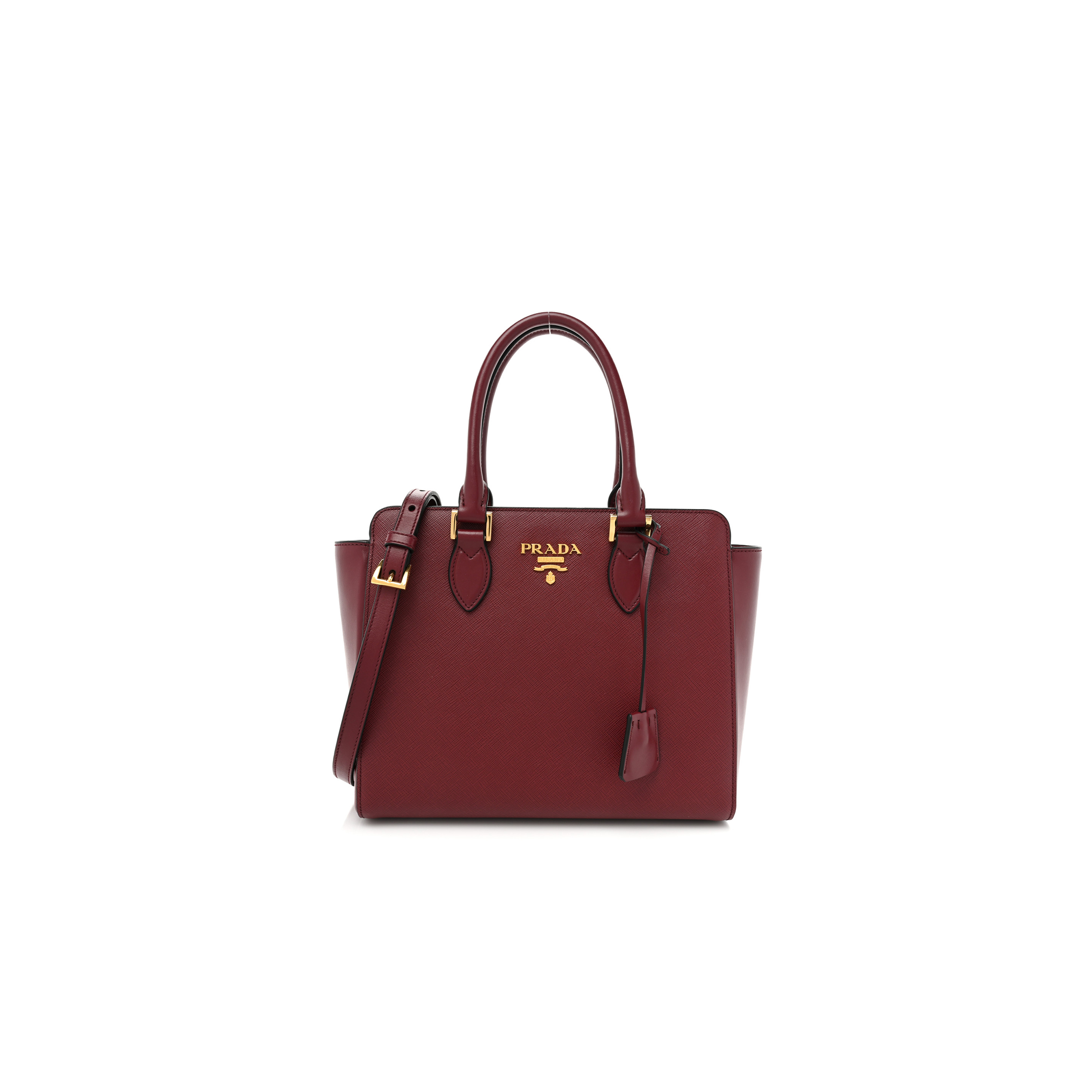 PRADA SAFFIANO SOFT CALFSKIN TOTE CERISE (26*23*10cm) PRADA SAFFIANO SOFT CALFSKIN TOTE CERISE (26*23*10cm)