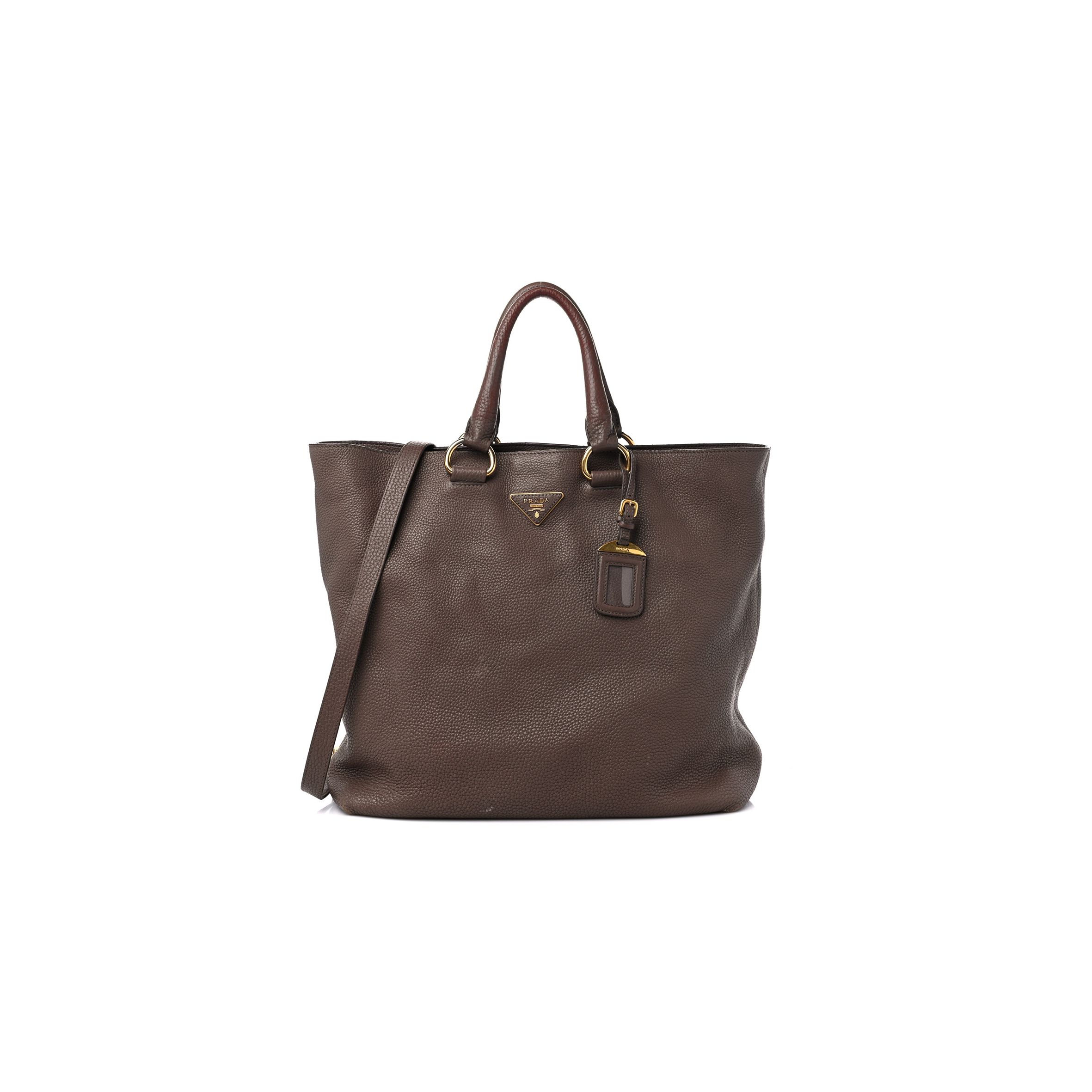 PRADA VITELLO DAINO SHOPPING TOTE PALISSANDRO (35*34*13cm) PRADA VITELLO DAINO SHOPPING TOTE PALISSANDRO (35*34*13cm)