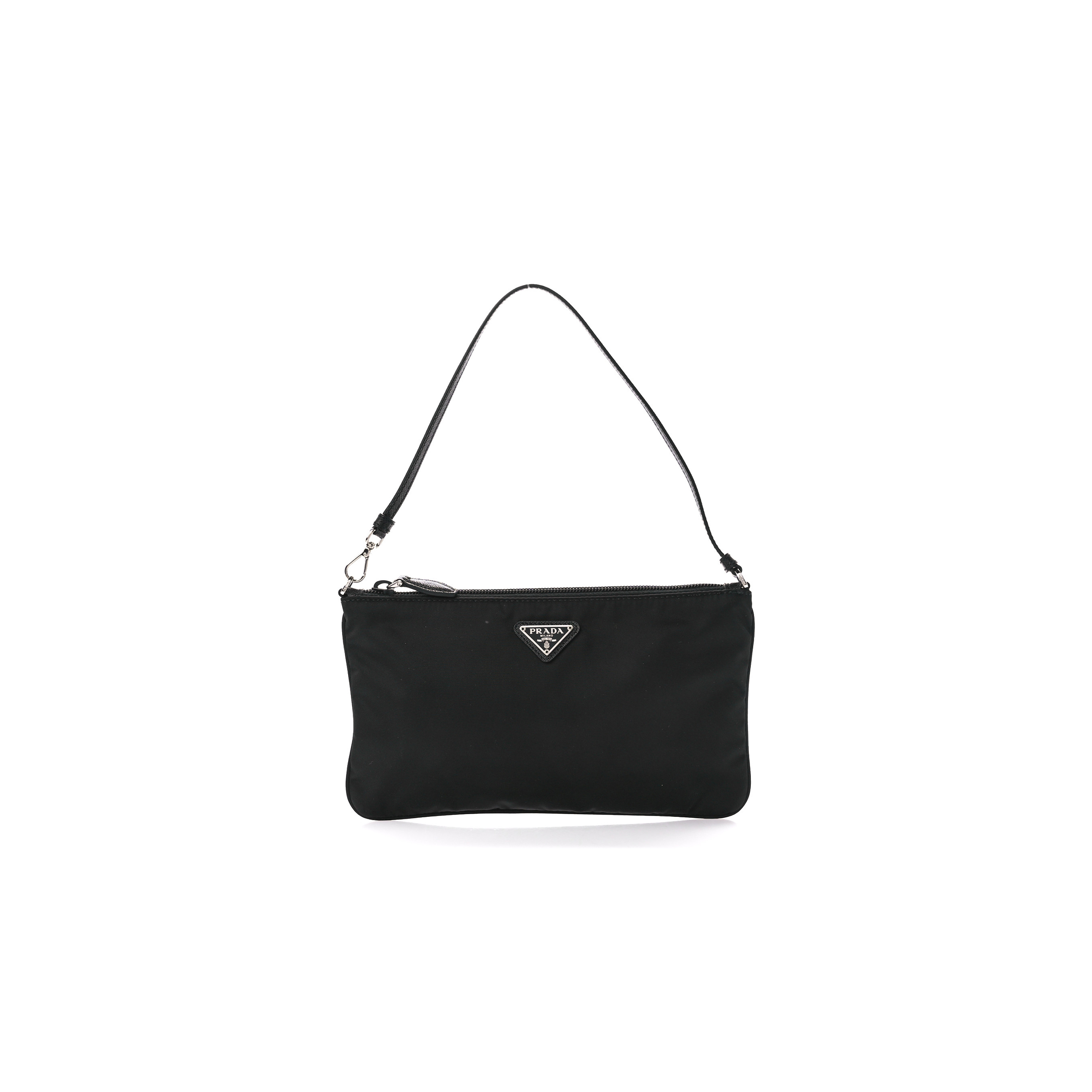 PRADA RE-NYLON VELA POUCH BLACK (24*18*14cm) PRADA RE-NYLON VELA POUCH BLACK (24*18*14cm)