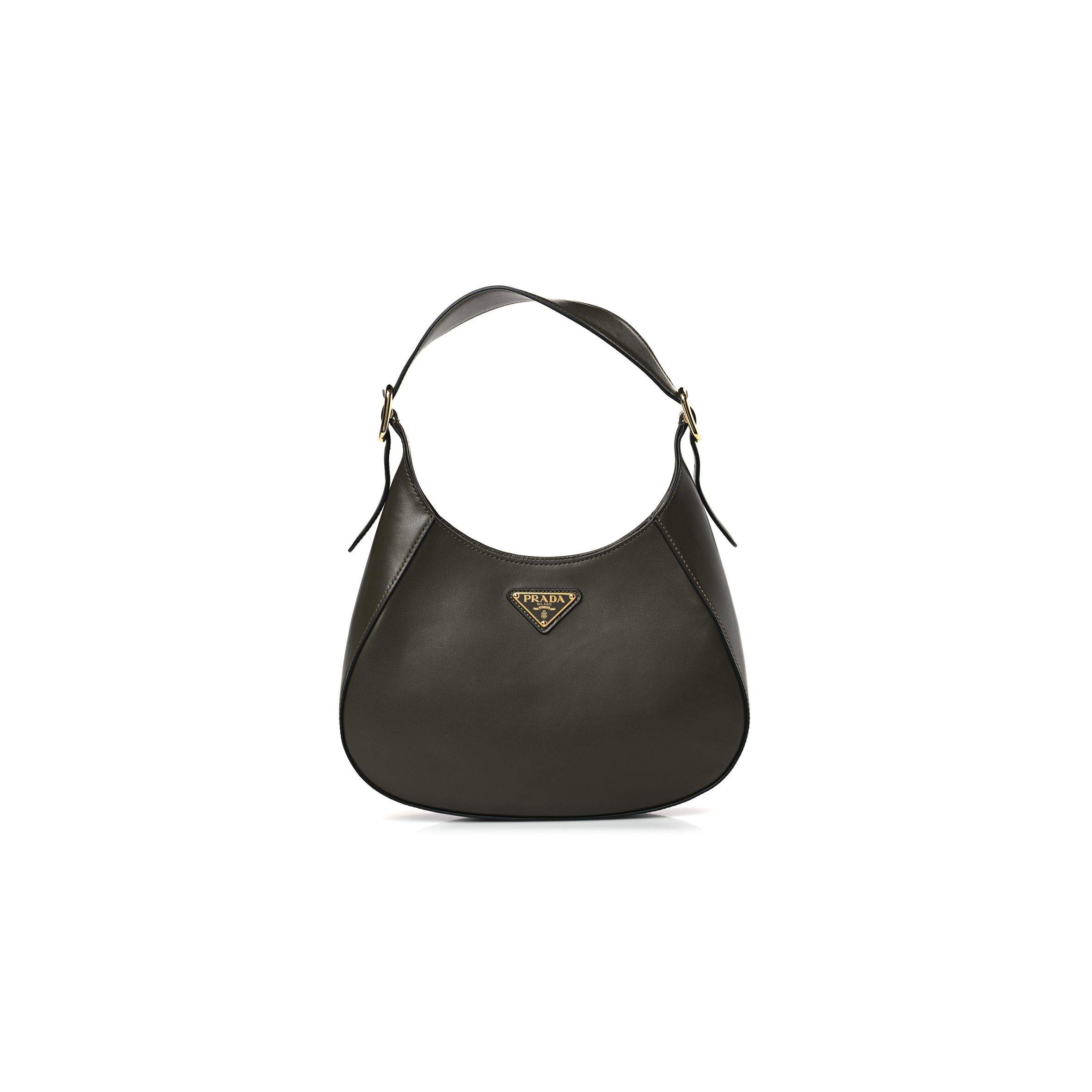 PRADA BOX CALFSKIN SHOULDER BAG MILITAIRE (27*18*5cm) PRADA BOX CALFSKIN SHOULDER BAG MILITAIRE (27*18*5cm)