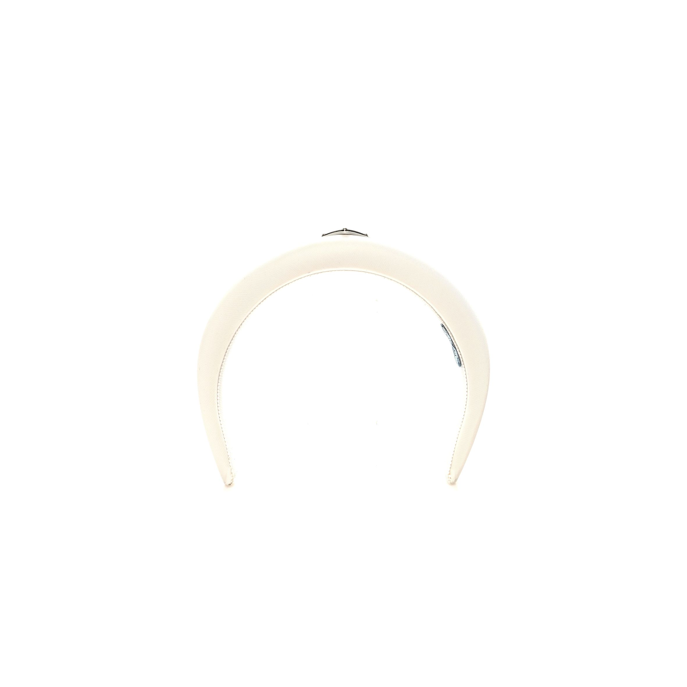 PRADA NYLON RE-NYLON HEADBAND WHITE PRADA NYLON RE-NYLON HEADBAND WHITE
