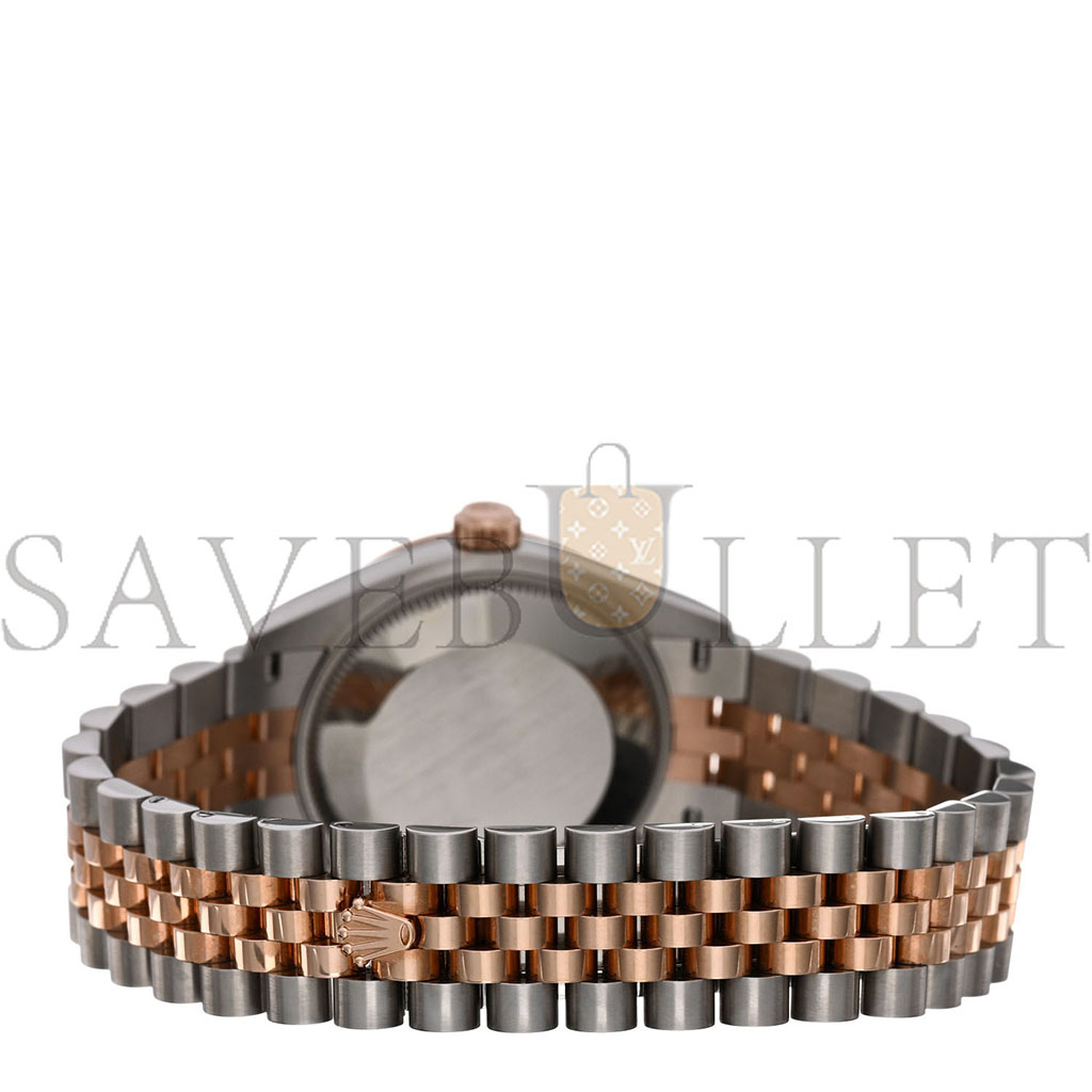 ROLEX STAINLESS STEEL 18K EVEROSE GOLD 31MM OYSTER PERPETUAL DATEJUST WATCH DARK RHODIUM 278271 ROLEX STAINLESS STEEL 18K EVEROSE GOLD 31MM OYSTER PERPETUAL DATEJUST WATCH DARK RHODIUM 278271