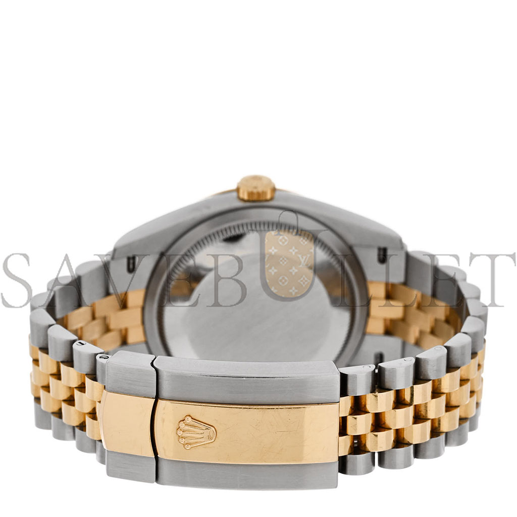 ROLEX STAINLESS STEEL 18K YELLOW GOLD DIAMOND 36MM OYSTER PERPETUAL DATEJUST WATCH OLIVE GREEN ROMAN 126233 ROLEX STAINLESS STEEL 18K YELLOW GOLD DIAMOND 36MM OYSTER PERPETUAL DATEJUST WATCH OLIVE GREEN ROMAN 126233
