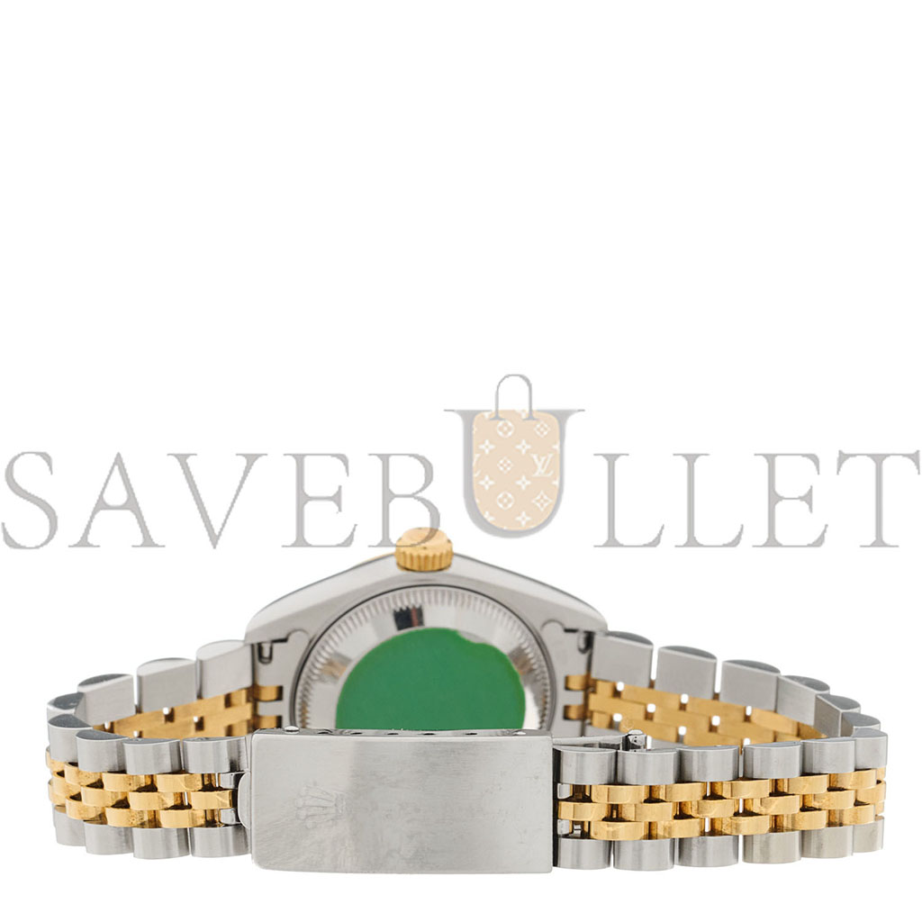 ROLEX STAINLESS STEEL 18K YELLOW GOLD DIAMOND 26MM OYSTER PERPETUAL DATEJUST WATCH CHAMPAGNE JUBILEE 69173 ROLEX STAINLESS STEEL 18K YELLOW GOLD DIAMOND 26MM OYSTER PERPETUAL DATEJUST WATCH CHAMPAGNE JUBILEE 69173