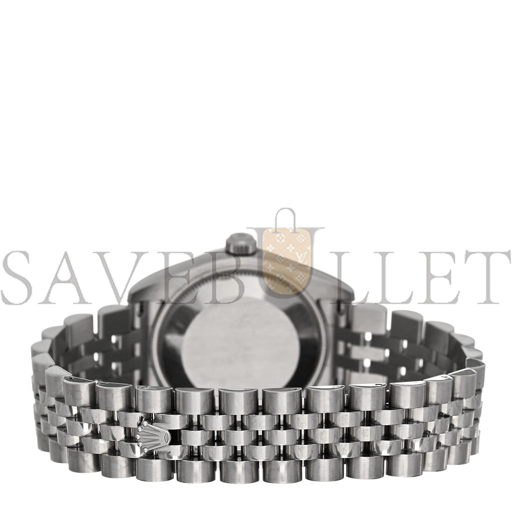 ROLEX STAINLESS STEEL 18K WHITE GOLD DIAMOND MOTHER OF PEARL 31MM OYSTER PERPETUAL DATEJUST WATCH ROMAN 178274 ROLEX STAINLESS STEEL 18K WHITE GOLD DIAMOND MOTHER OF PEARL 31MM OYSTER PERPETUAL DATEJUST WATCH ROMAN 178274