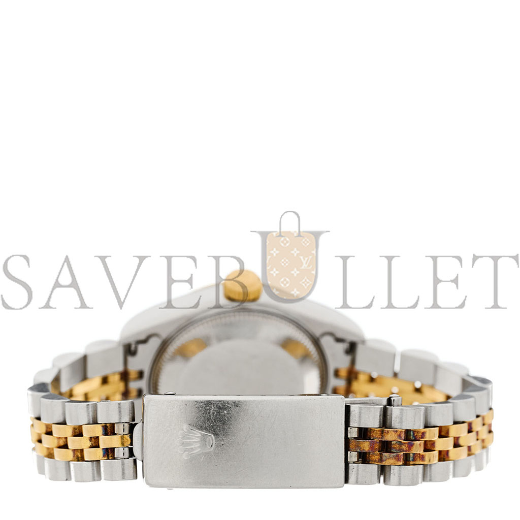ROLEX STAINLESS STEEL 18K YELLOW GOLD 26MM OYSTER PERPETUAL DATEJUST WATCH BLACK 69173 ROLEX STAINLESS STEEL 18K YELLOW GOLD 26MM OYSTER PERPETUAL DATEJUST WATCH BLACK 69173