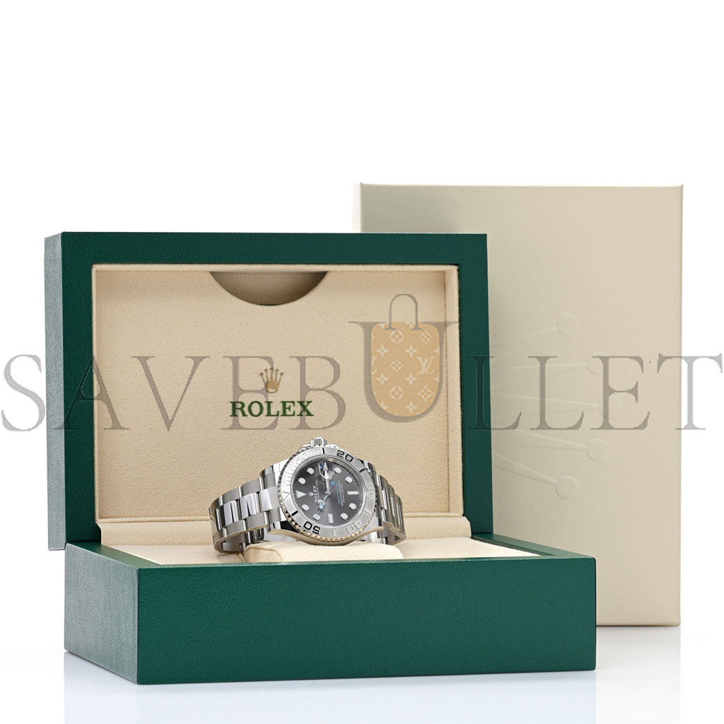 ROLEX STAINLESS STEEL PLATINUM 40MM OYSTER PERPETUAL DATE YACHT-MASTER WATCH SLATE 126622 ROLEX STAINLESS STEEL PLATINUM 40MM OYSTER PERPETUAL DATE YACHT-MASTER WATCH SLATE 126622