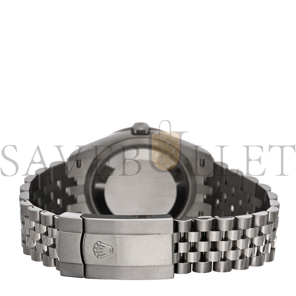 ROLEX STAINLESS STEEL 18K WHITE GOLD DIAMOND BEZEL 36MM OYSTER PERPETUAL DATEJUST WATCH BLUE 126284RBR ROLEX STAINLESS STEEL 18K WHITE GOLD DIAMOND BEZEL 36MM OYSTER PERPETUAL DATEJUST WATCH BLUE 126284RBR