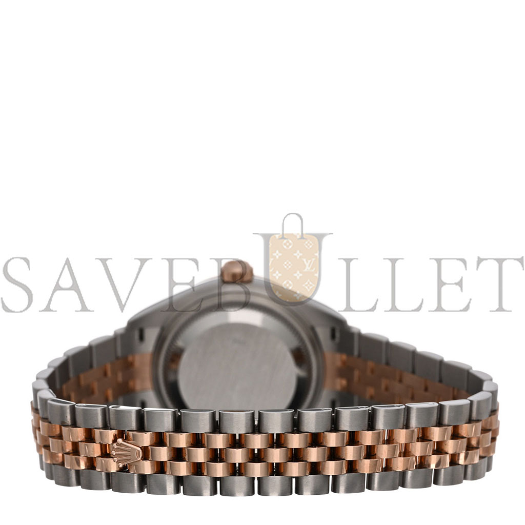 ROLEX STAINLESS STEEL 18K EVEROSE GOLD 28MM OYSTER PERPETUAL DATEJUST WATCH CHOCOLATE ROMAN 279171 ROLEX STAINLESS STEEL 18K EVEROSE GOLD 28MM OYSTER PERPETUAL DATEJUST WATCH CHOCOLATE ROMAN 279171