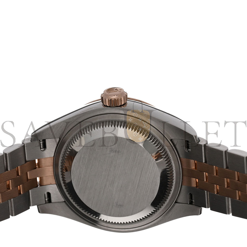 ROLEX STAINLESS STEEL 18K EVEROSE GOLD 28MM OYSTER PERPETUAL DATEJUST WATCH CHOCOLATE ROMAN 279171 ROLEX STAINLESS STEEL 18K EVEROSE GOLD 28MM OYSTER PERPETUAL DATEJUST WATCH CHOCOLATE ROMAN 279171