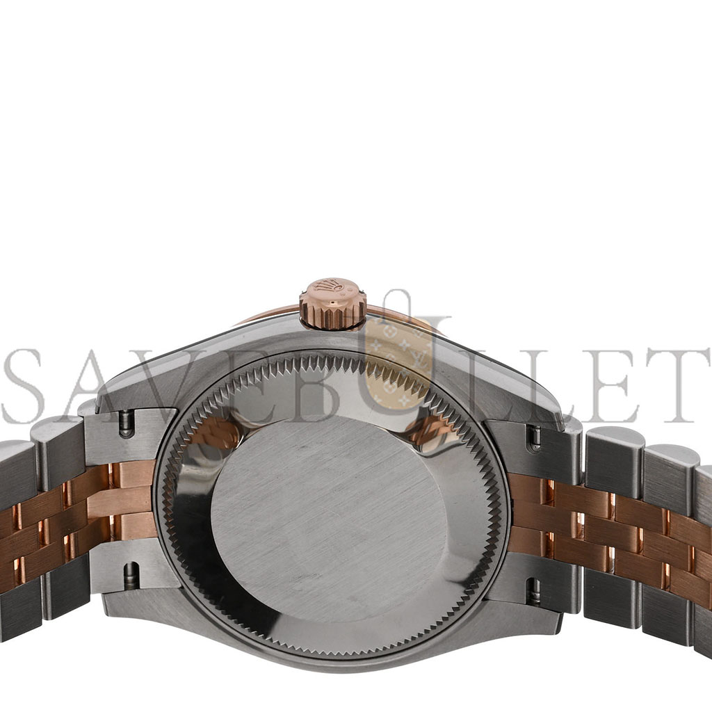 ROLEX STAINLESS STEEL 18K EVEROSE GOLD 31MM OYSTER PERPETUAL DATEJUST WATCH DARK RHODIUM 278271 ROLEX STAINLESS STEEL 18K EVEROSE GOLD 31MM OYSTER PERPETUAL DATEJUST WATCH DARK RHODIUM 278271