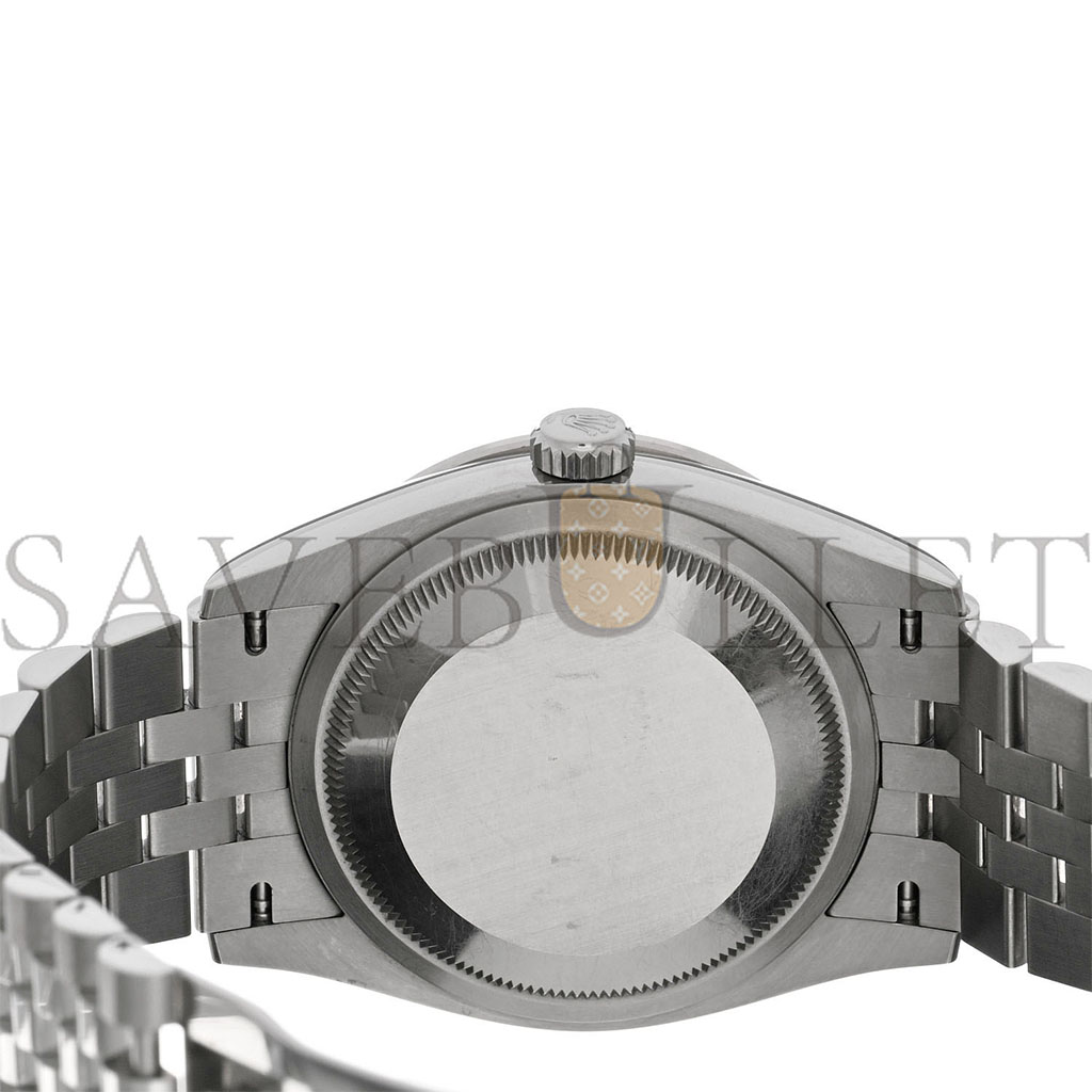 ROLEX STAINLESS STEEL 18K WHITE GOLD DIAMOND 36MM OYSTER PERPETUAL DATEJUST WATCH BLACK 126284RBR ROLEX STAINLESS STEEL 18K WHITE GOLD DIAMOND 36MM OYSTER PERPETUAL DATEJUST WATCH BLACK 126284RBR